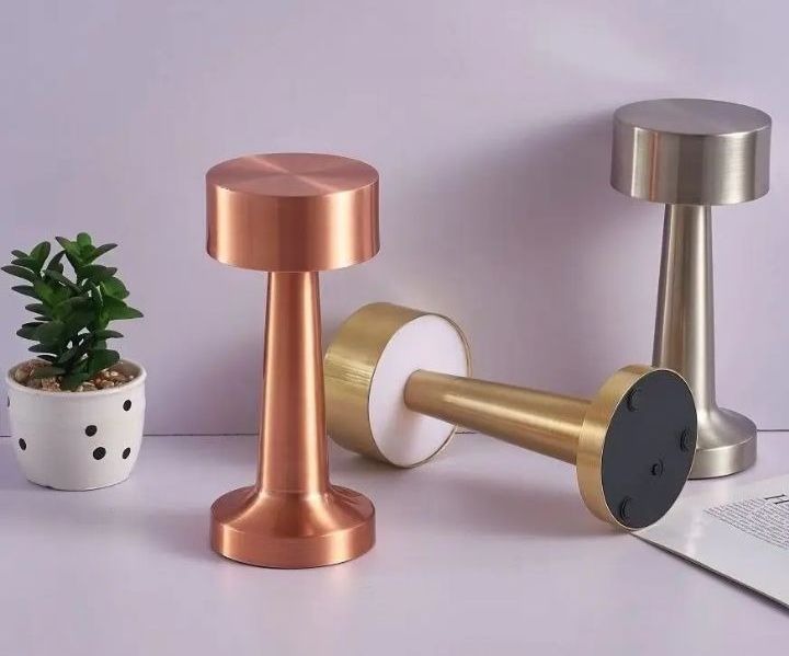 Miniatura 3 de Lámpara Led De Metal Brillante, Luz Noct